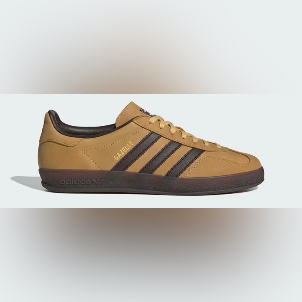 Adidas Gazelle Indoor Originals Oat Dark Brown Men’s sz 9.5 NEW NO BOX